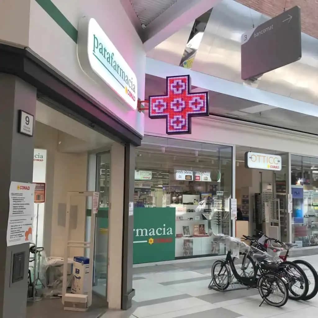 Insegna luminosa a LED per parafarmacia